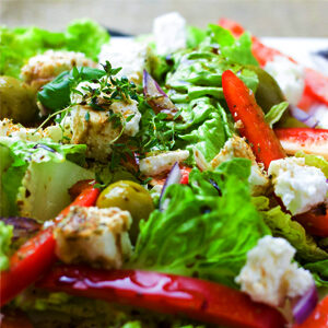 Spicy Beef and Tofu Salad